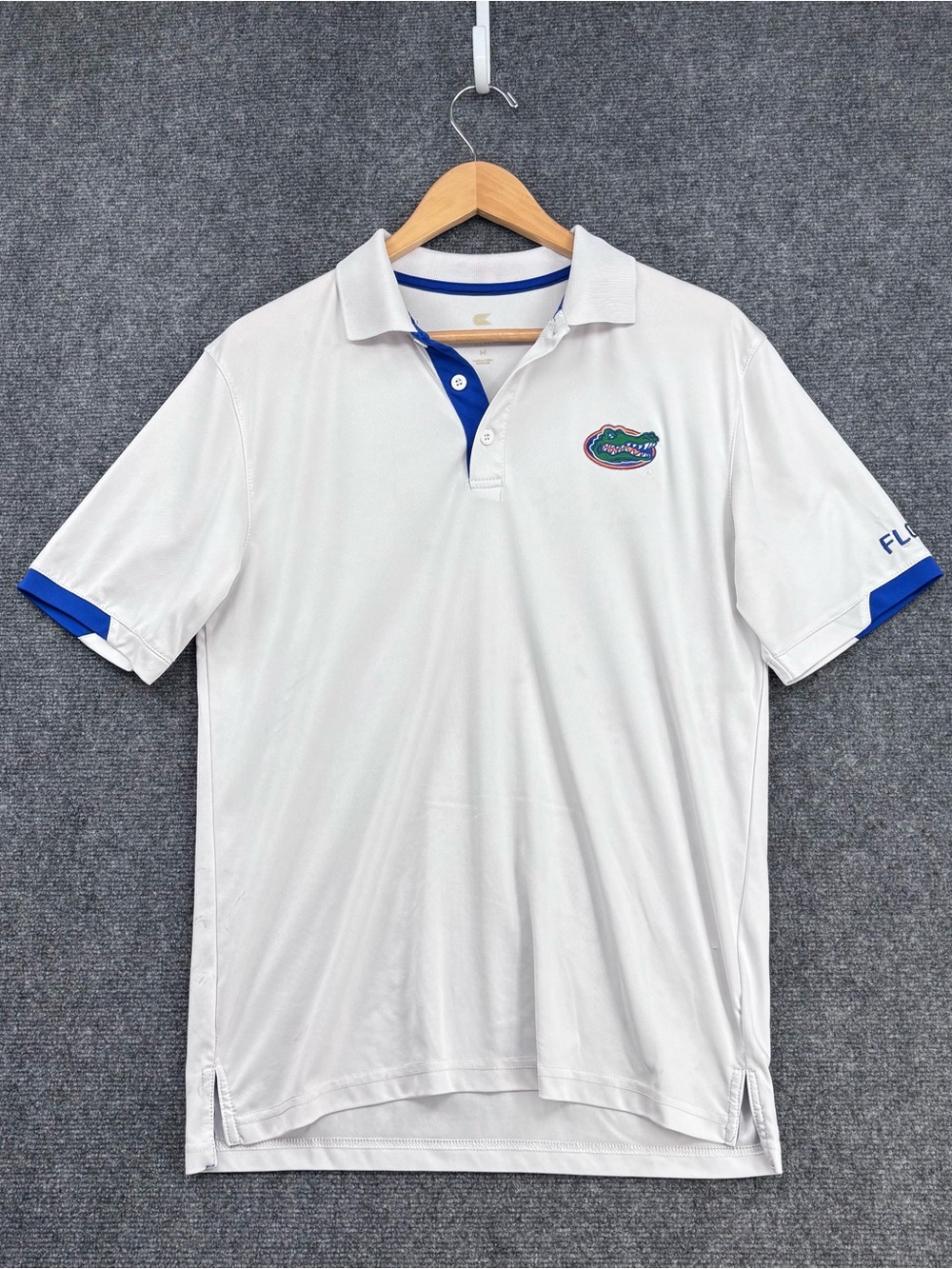 Colosseum White Univ Of Fl Gators Polo Men’s M College Sporty Casual